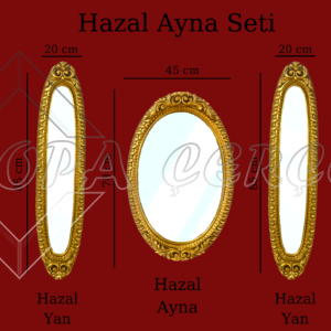 HazalAynaSetiÖlçülü